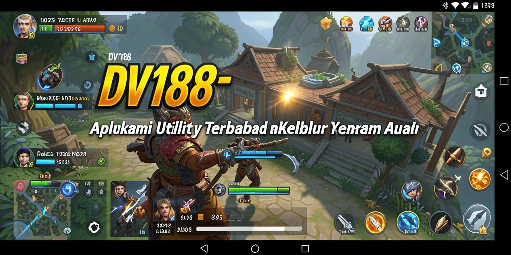 Tampilan utama aplikasi DV188 dengan berbagai fitur utility.