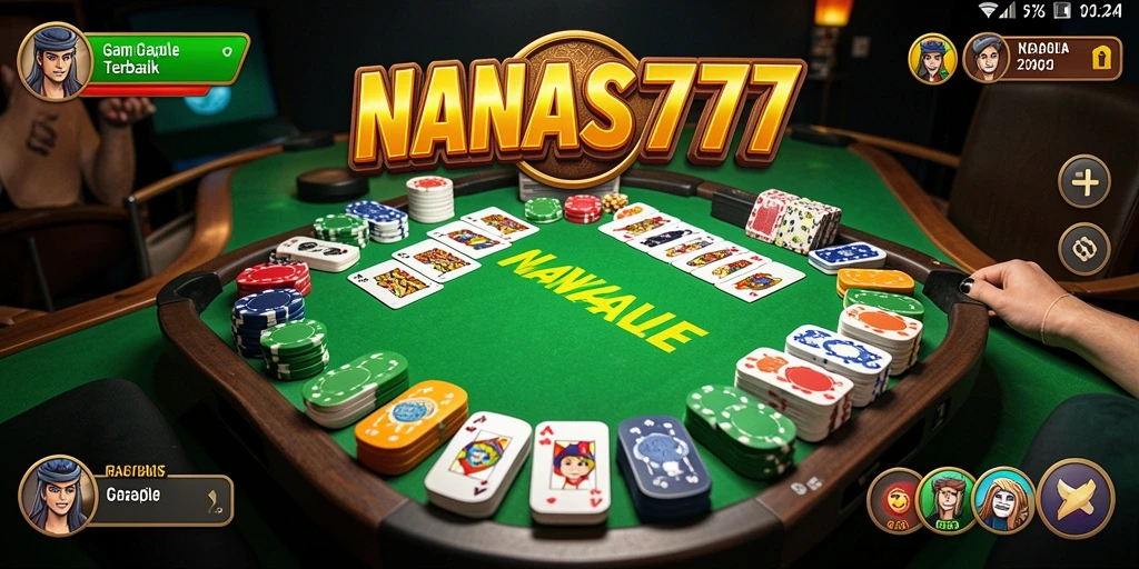Screenshot NANAS777 menampilkan momen seru saat bermain Gaple.