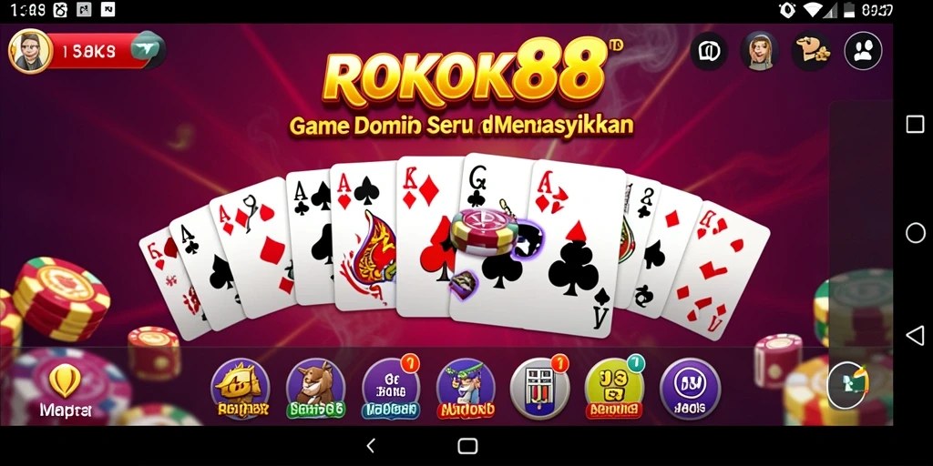 Gameplay ROKOK88 dalam aksi, penuh keseruan dan strategi.