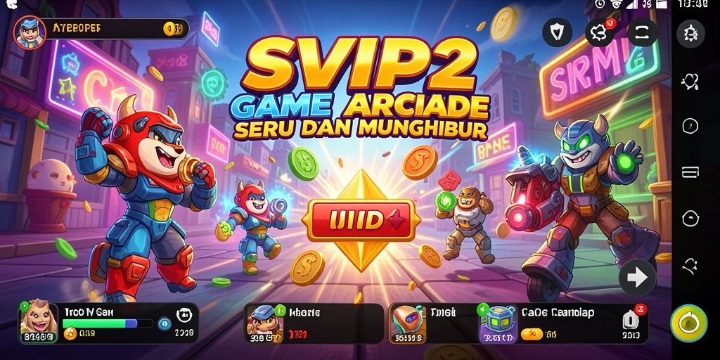 Tampilan gameplay SVIP2 yang intens dengan elemen arcade.