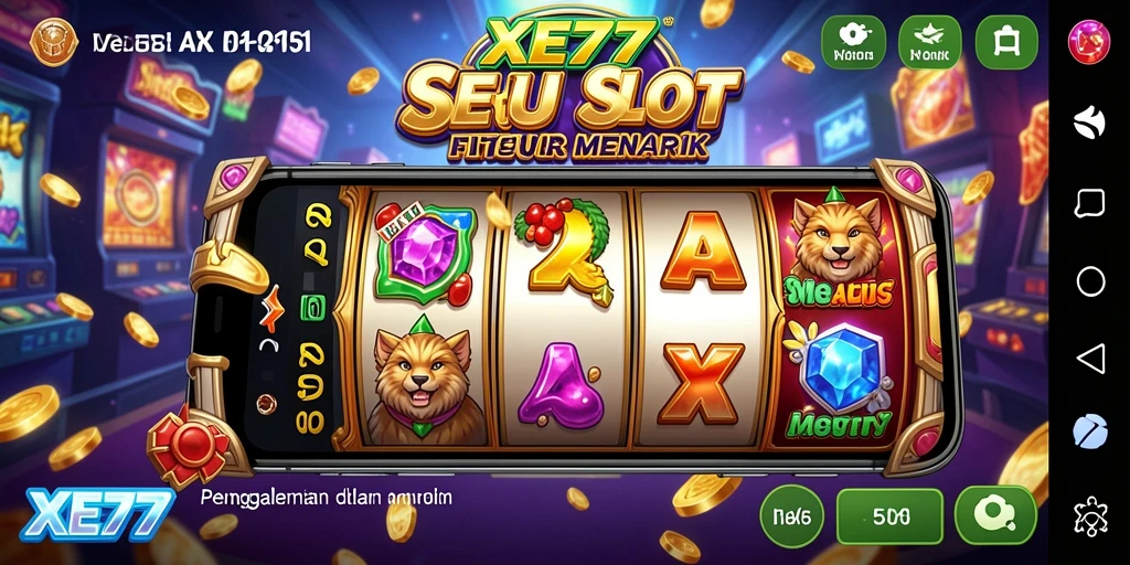 Menampilkan gameplay slot yang mendebarkan dan interaktif.